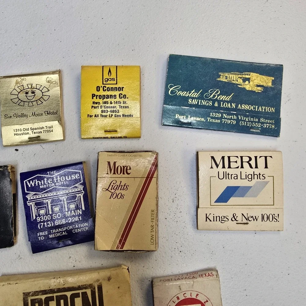 Lot of‎ 14 Random Vintage Advertising Matchbooks